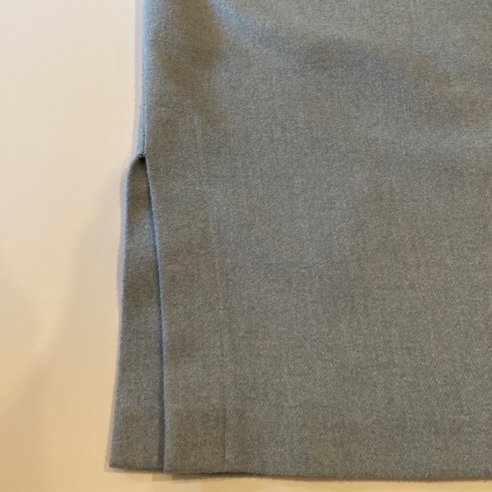 LAUNDRY BY SHELLI SEGAL POWER BLUE SKIRT WITH 7 LEAVES AND BEADS - Picture 9 of 11